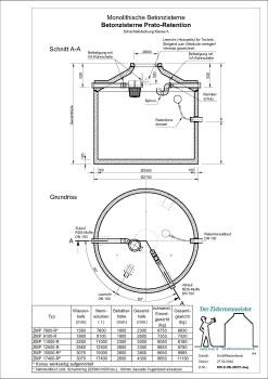 Betonzisterne Prato-Retention